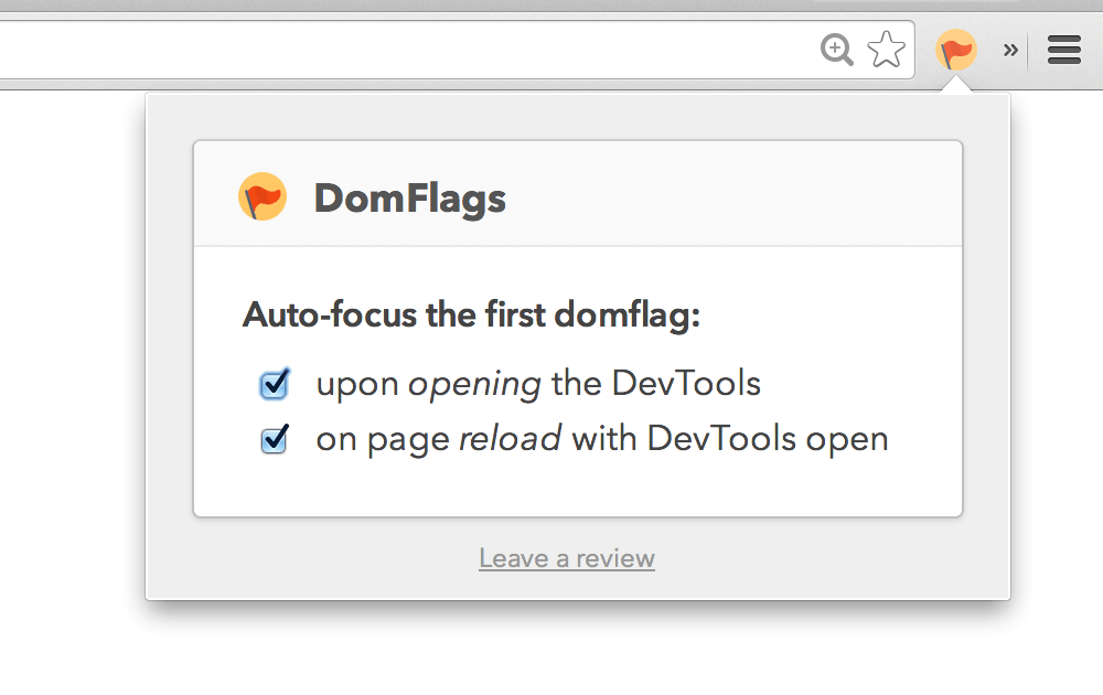 DomFlags devtools extension to create keyboard shortcuts to DOM elements