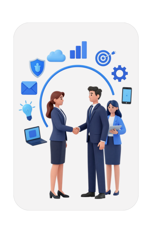 a man and woman shaking hand for business deal