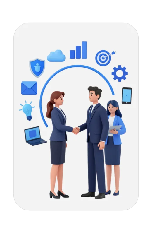 a man and woman shaking hand for business deal